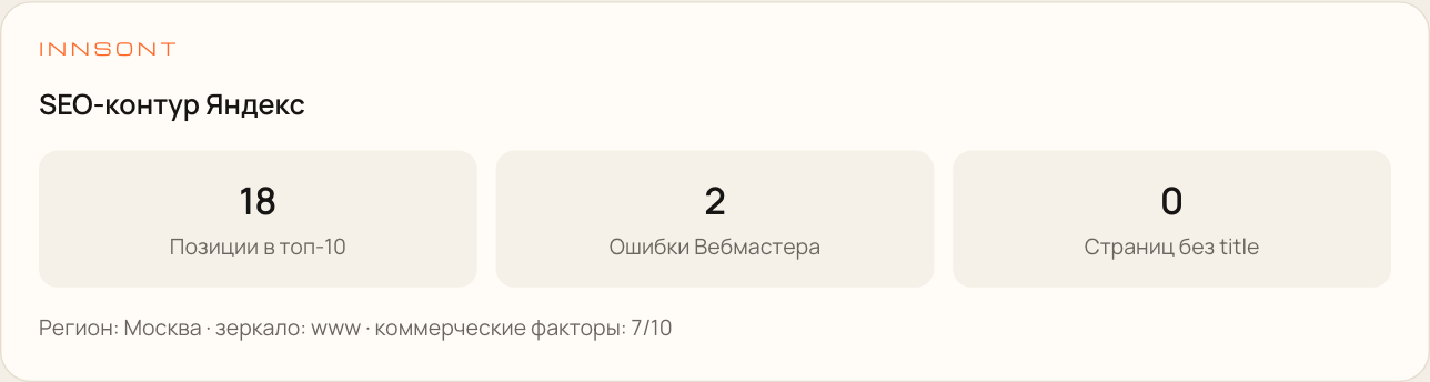 Черновик страницы в кабинете: заголовок, факты, блок вопросов